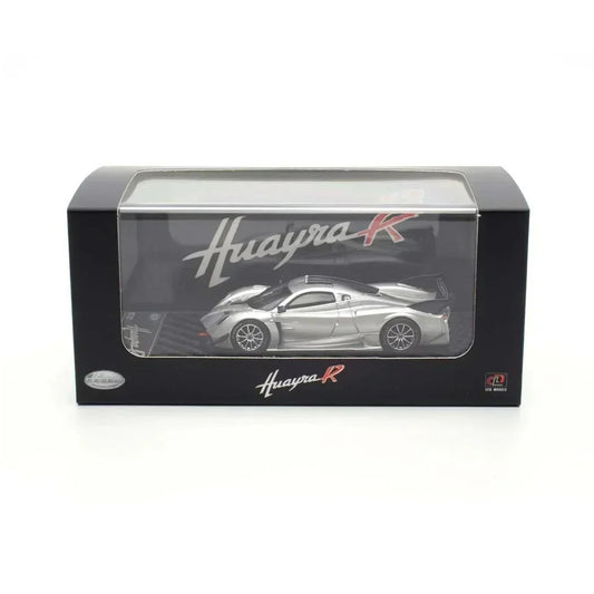 Pagani Huayra R, 1:64 Scale (Silver) collectible diecast model at Poketwheels