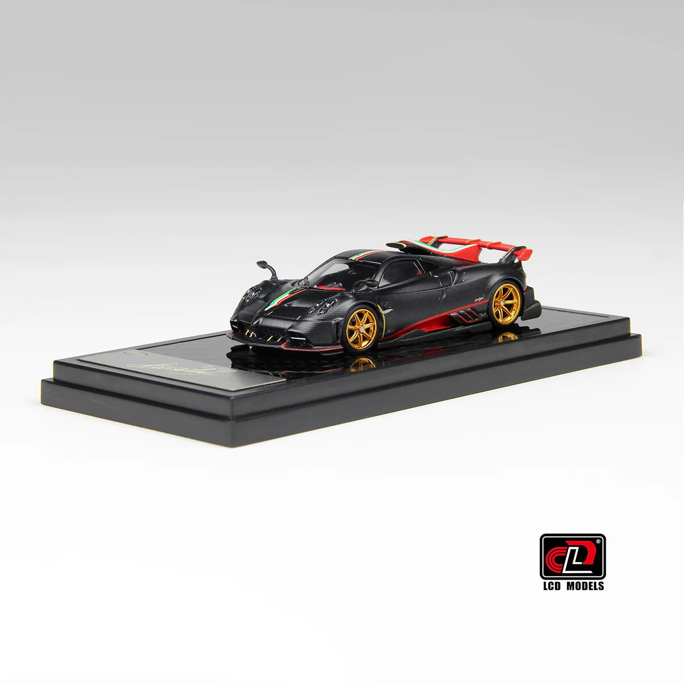 LCD Pagani Imola Coupe Matte Black 1:64 Scale Diecast Model