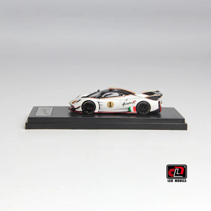 LCD Pagani Huayra R Pearl White 1:64 Scale Diecast Model