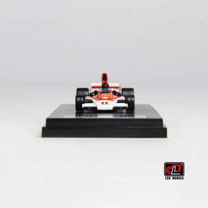 LCD McLaren M23 Orange with White 1:64 Scale Diecast Model