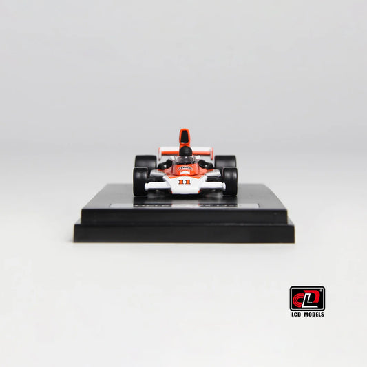 LCD McLaren M23 Orange with White 1:64 Scale Diecast Model