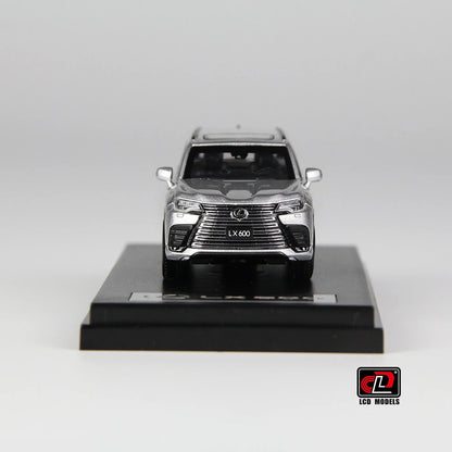 LCD Lexus LX600 Silver 1:64 Scale Diecast Model