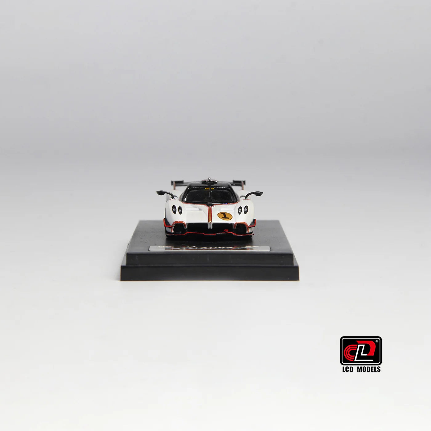 LCD Pagani Huayra R Pearl White 1:64 Scale Diecast Model