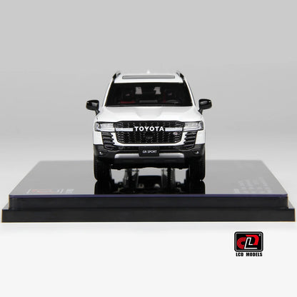 LCD Toyota Land Cruiser LC300 GR Sport White 1:43 Scale Diecast Model