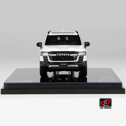LCD Toyota Land Cruiser LC300 GR Sport White 1:43 Scale Diecast Model
