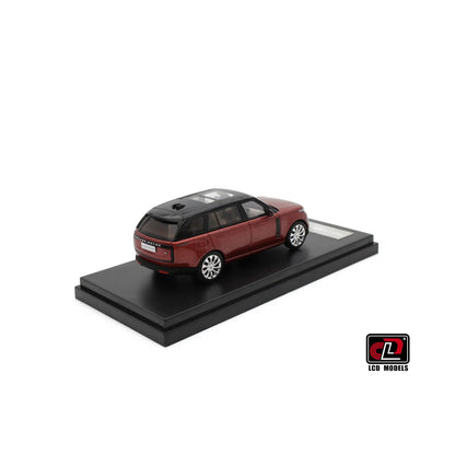 LCD Land Rover Range Rover Red 1:64 Scale Diecast Model