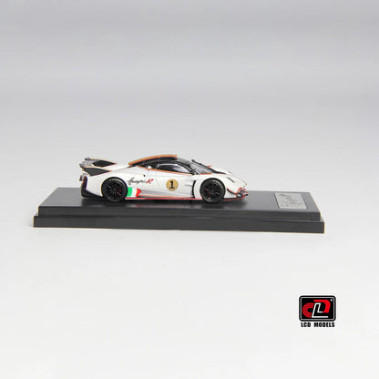 LCD Pagani Huayra R Pearl White 1:64 Scale Diecast Model