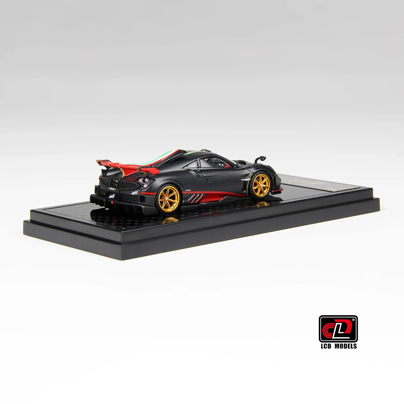 LCD Pagani Imola Coupe Matte Black 1:64 Scale Diecast Model