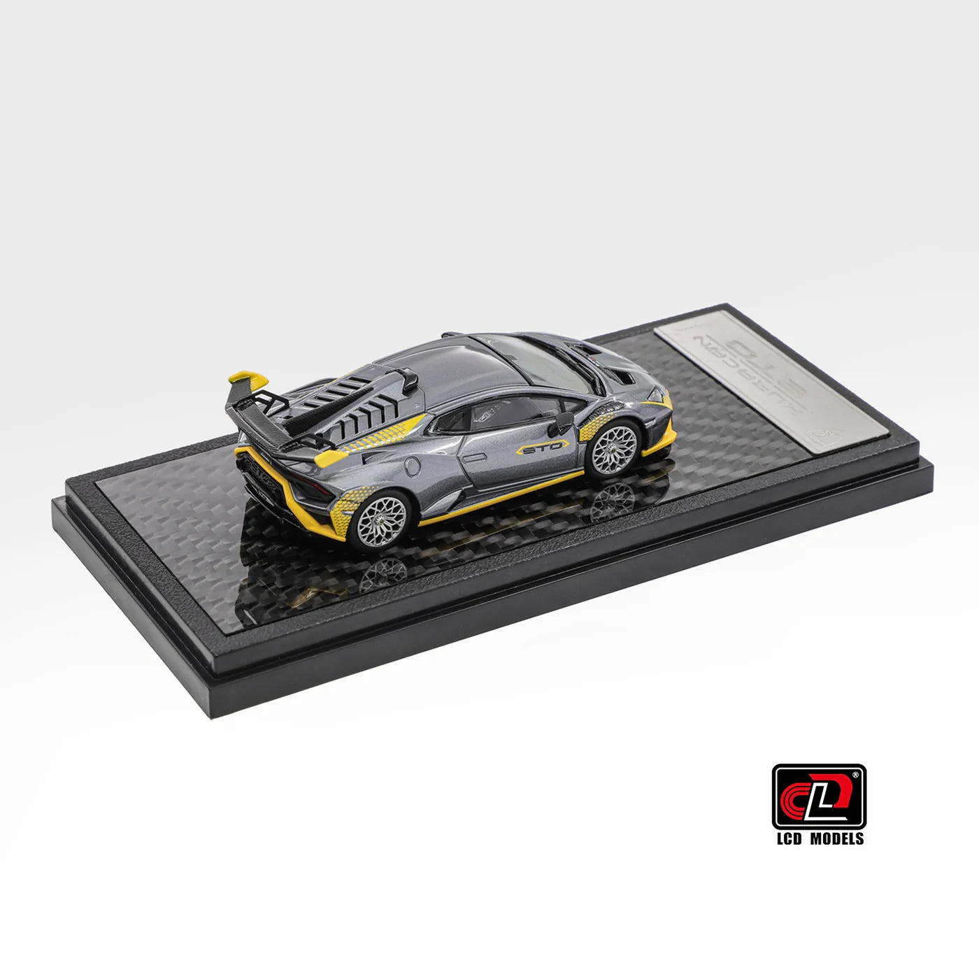 LCD Lamborghini Huracan STO Foshan APA XPO Special Package 2025 Silver Grey 1:64 Scale Diecast Model