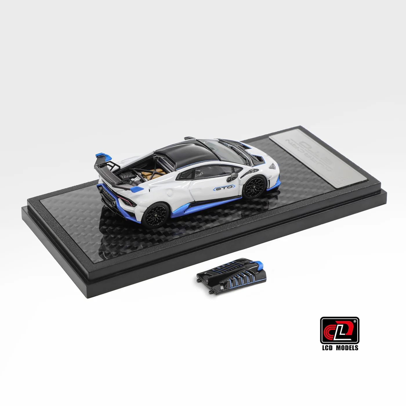 LCD Lamborghini Huracan STO White 1:64 Scale Diecast Model