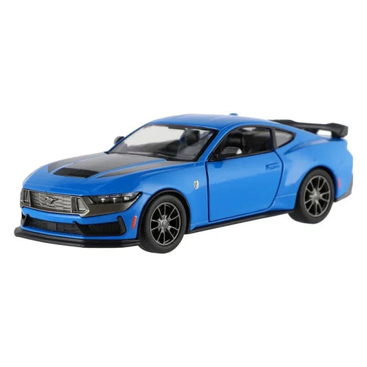 Kinsmart Ford Mustang Dark Horse 2024 1:36 Scale Diecast Model (Blue)