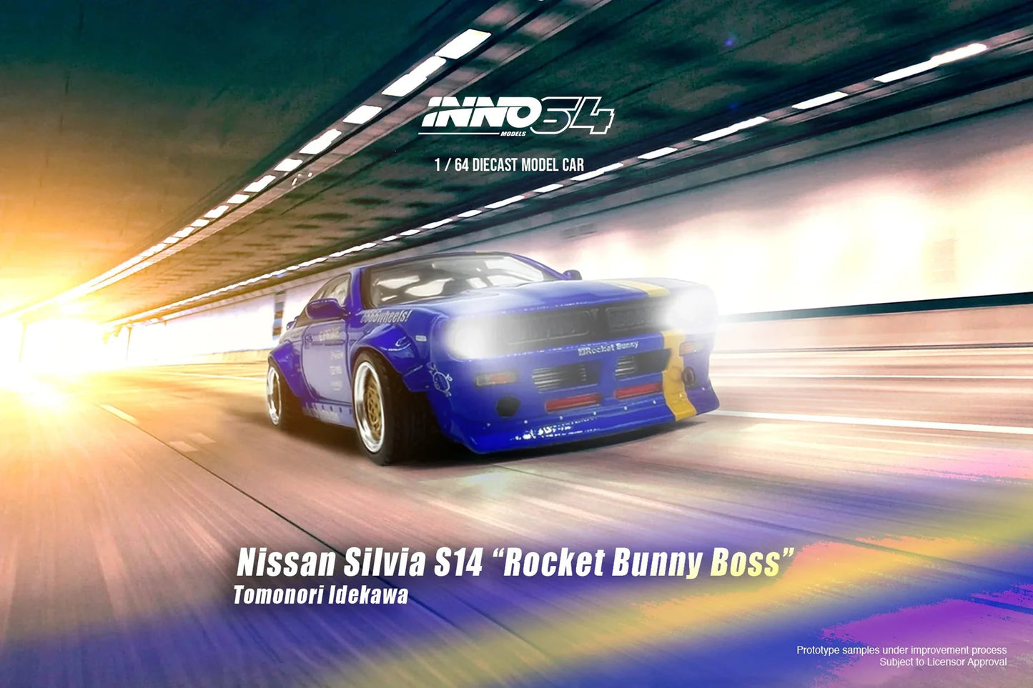 INNO64 Nissan Silvia S14 Rocket Bunny Boss Tomonori Idekawa 1:64 Scale Diecast Model (Pre-Order)