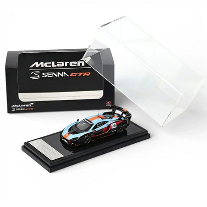 LCD McLaren Senna GTR Foshan APA XPO Special Package 2025 Gulf Livery 1:64 Scale Diecast Model