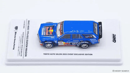 INNO64 Mad Mike 1976 Mazda RX-3 Station Wagon TAS 2024 1:64 Scale Diecast Model