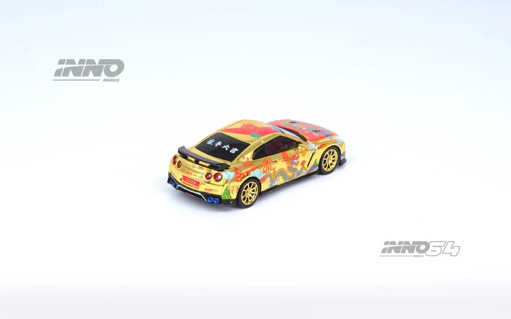 INNO64 Nissan GT-R R35 Year of The Dragon Chinese New Year 2024 Special Edition 1:64 Scale Diecast Model (Pre-Order)