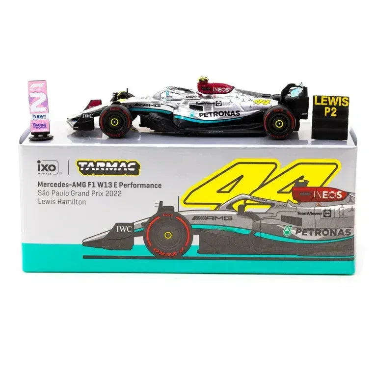 Mercedes-AMG F1 W13 E Performance Sao Paulo Grand Prix #44 Lewis Hamilton 2022, 1:64 Scale collectible diecast model at Poketwheels