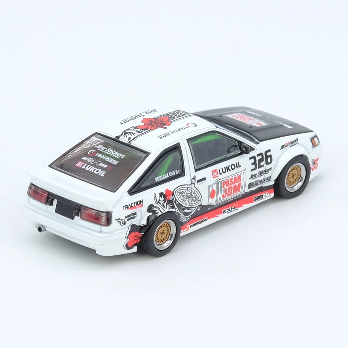 INNO64 Toyota Corolla AE86 Levin Trackers Racing 1:64 Scale Diecast Model