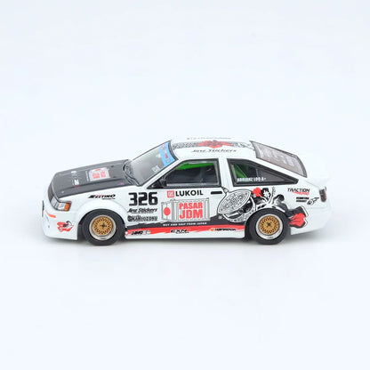 INNO64 Toyota Corolla AE86 Levin Trackers Racing 1:64 Scale Diecast Model