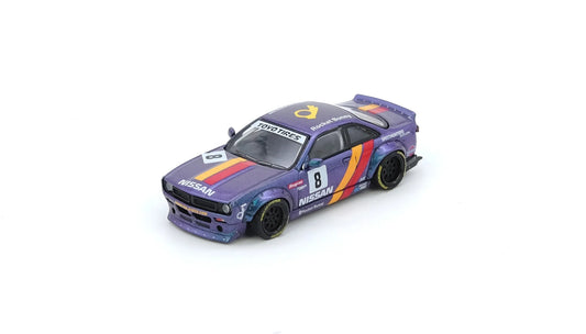 INNO64 Nissan Silvia S14 Boss Rocket Bunny Magic Purple 1:64 Scale Diecast Model