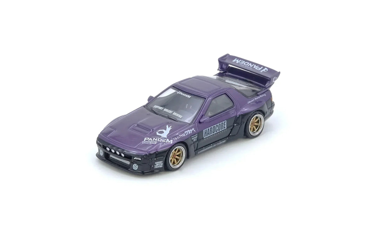 Mazda RX7 (Fc3S) Pandem Rocket Bunny, 1:64 Scale (Purple) collectible diecast model at Poketwheels