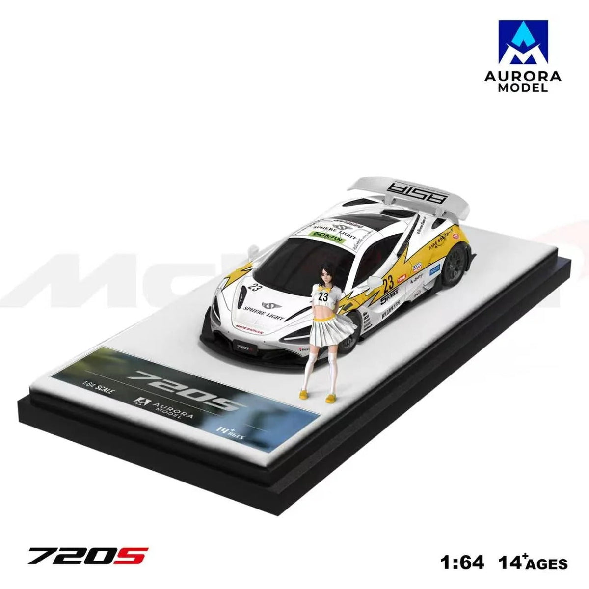 *PRE-ORDER* McLaren 720S Lightning Finesh Series with Figure, 1:64 Scale collectible diecast model at Poketwheels