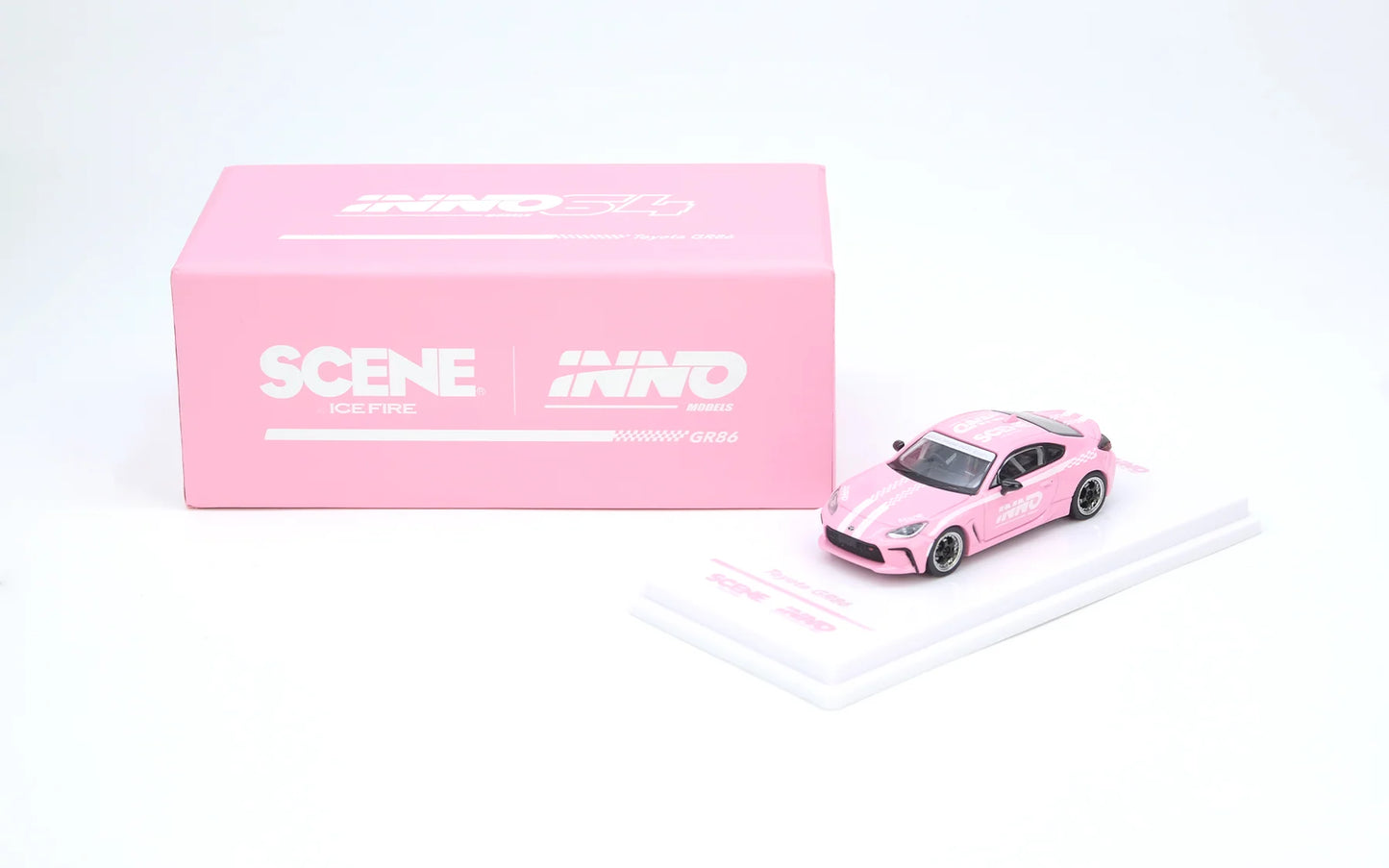 INNO64 Toyota GR86 Inno X Scene Macau Grand Prix 2024 Pink 1:64 Scale Diecast Model (Pre-Order)