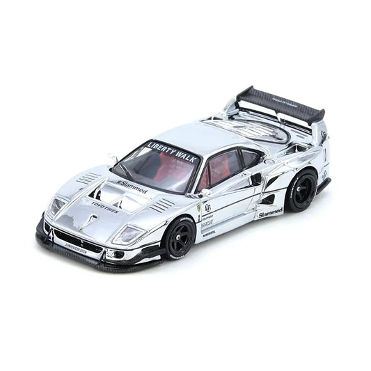 LBWK F40, 1:64 Scale (Silver Chrome) collectible diecast model at Poketwheels