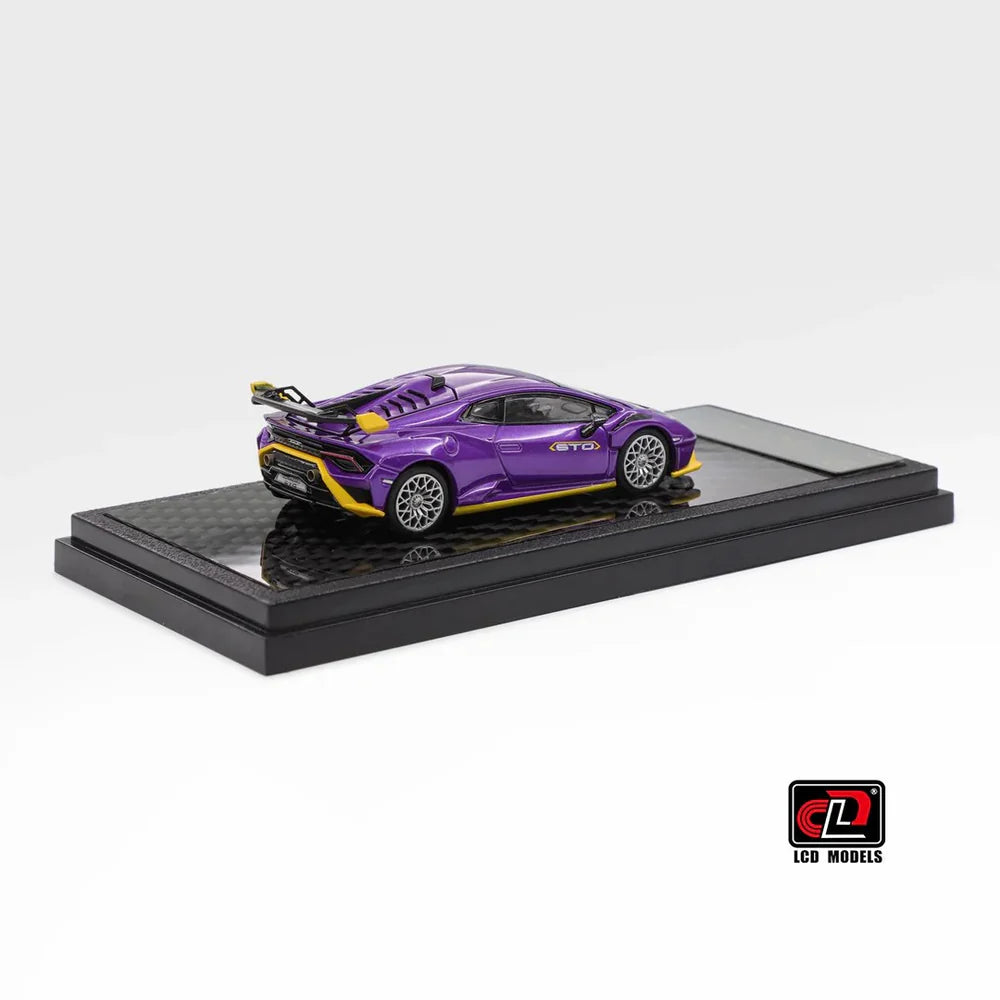 LCD Lamborghini Huracán STO 1:64 Scale Diecast Model – Purple