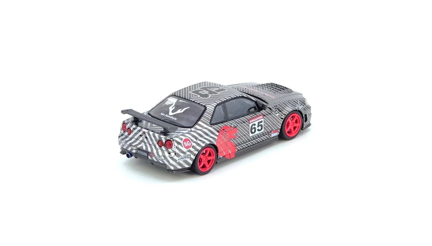 INNO64 Nissan Skyline GT-R R34 Black Crow Black 1:64 Scale Diecast Model (SGDE 2025)
