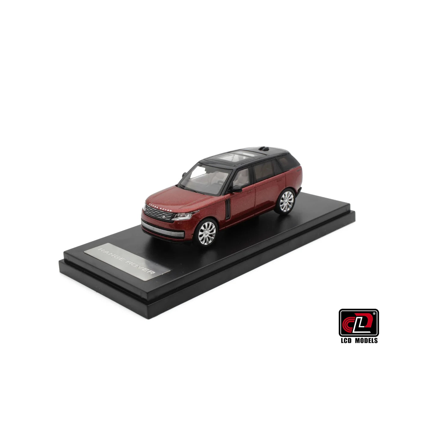 LCD Land Rover Range Rover Red 1:64 Scale Diecast Model