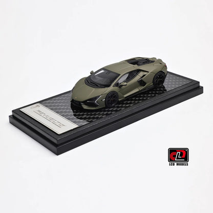LCD Lamborghini Revuelto Matte Green 1:64 Scale Diecast Model