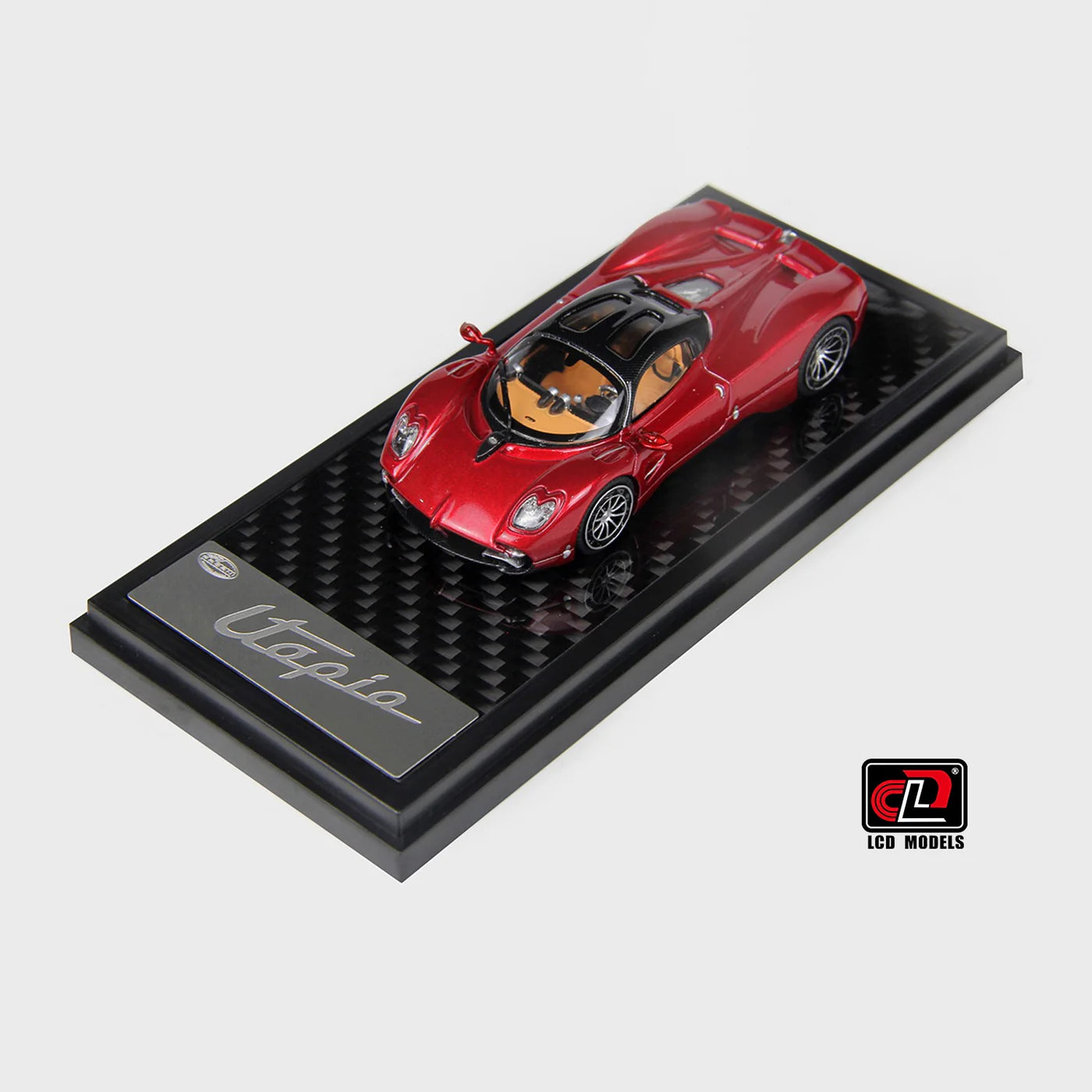 LCD Pagani Utopia Coupe Red 1:64 Scale Diecast Model