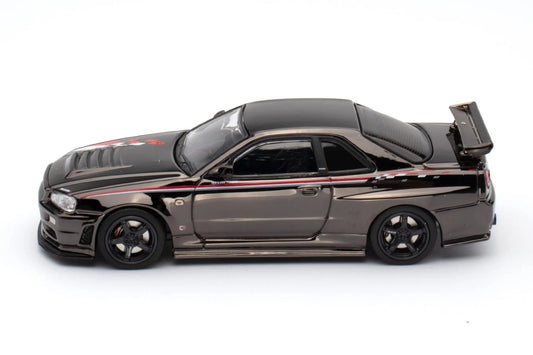 INNO64 Nissan Skyline GT-R R34 Nismo R-Tune Black Chrome Hobby Expo China 2023 Event Edition 1:64 Scale Diecast Model (Pre-Order)