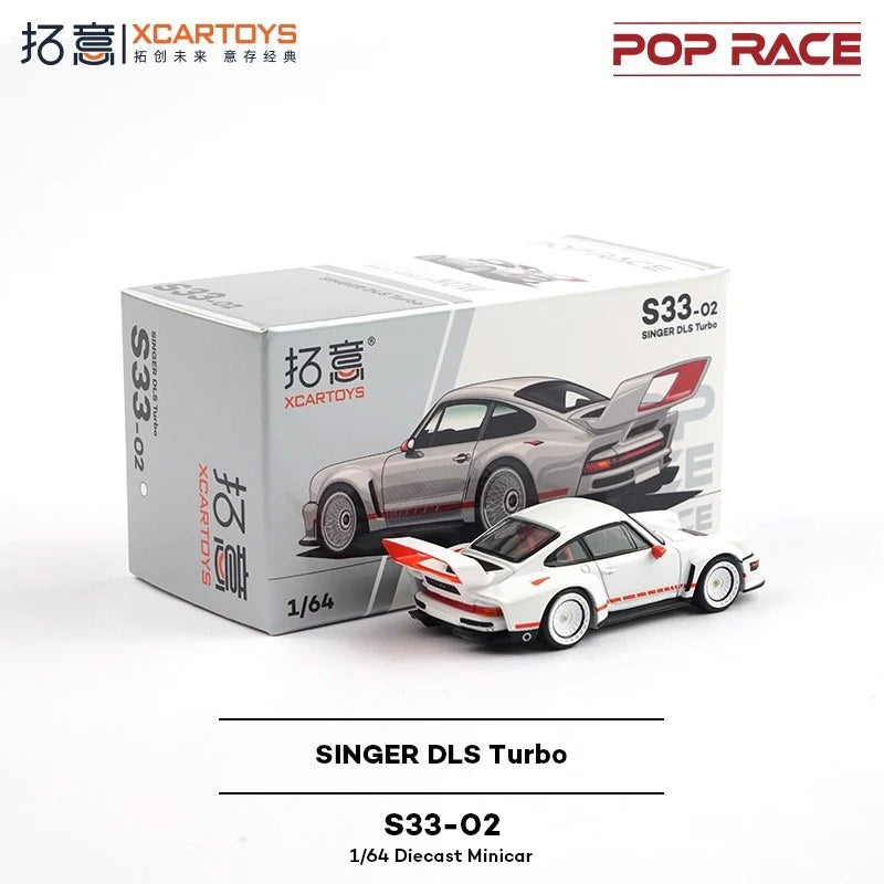 POPRACE Singer DLS Turbo, 1:64 Scale (Silver)