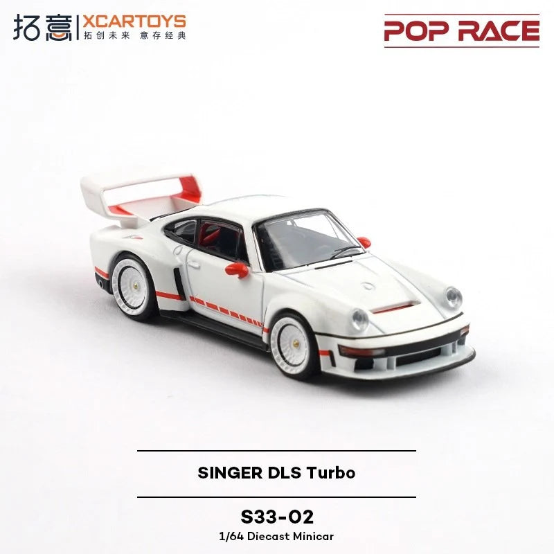 POPRACE Singer DLS Turbo, 1:64 Scale (Silver)