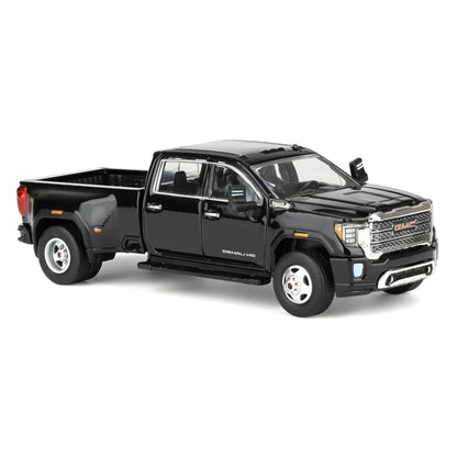 GreenLight GMC Sierra 3500HD Denali 2022 Black 1:64 Scale Diecast Model