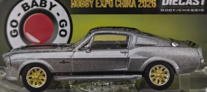 HEC 2026 GreenLight Ford Mustang Eleanor 1967 Silver 1:64 Scale Diecast Model