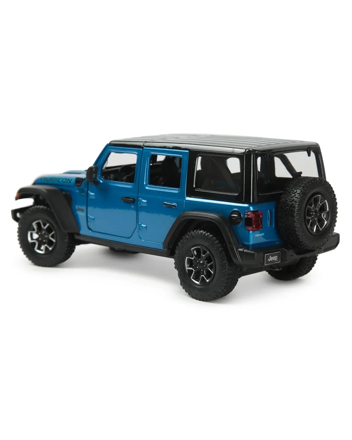 Rastar Jeep Wrangler Rubicon 4xe Blue 1:24 Scale Diecast Model