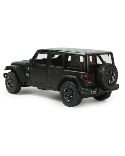 Rastar Jeep Wrangler Rubicon 4xe Black 1:24 Scale Diecast Model