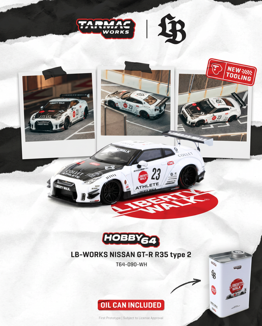 *PRE-ORDER* LB-ER34 Super Silhouette SKYLINE White, 1:64 Scale