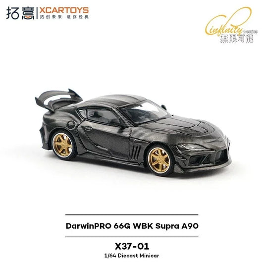 Toyota GR Supra A90 DarwinPRO 66G Widebody (Black), 1:64 Scale collectible diecast model at Poketwheels