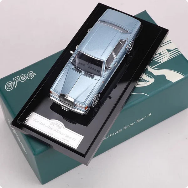 GFCC Rolls Royce Silver Spur III Limited Edition 1994 Ice Blue 1:64 Scale Diecast Model