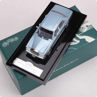 GFCC Rolls Royce Silver Spur III Limited Edition 1994 Ice Blue 1:64 Scale Diecast Model